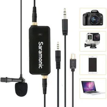 

Saramonic LavMic Mono/Stereo 2-Channel Lavalier Microphone interview lapel mic for iphone Ipad,Ipod,Android,DSLR,Sony Canon