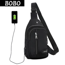 BOBO зарядка через usb женская нагрудная Сумка водонепроницаемая нейлоновая женская сумка на одно плечо с ремешком на спине сумки через плечо повседневные дорожные сумки