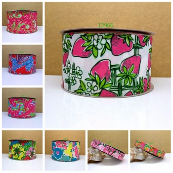 

Free shipping 2016 new arrival ribbons Hair Accessories ribbon 10 yards printed grosgrain ribbons 12966
