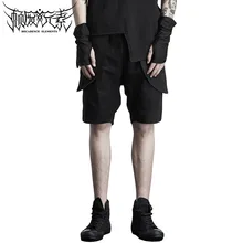 Новая мужская одежда GD стилист волос мода Улица два ложных частей пять точек шаровары плюс размер костюмы 27-46