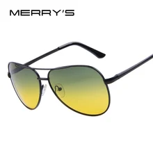 MERRY S Men Polaroid Sunglasses Night Vision Driving Sunglasses 100 Polarized Sunglasses