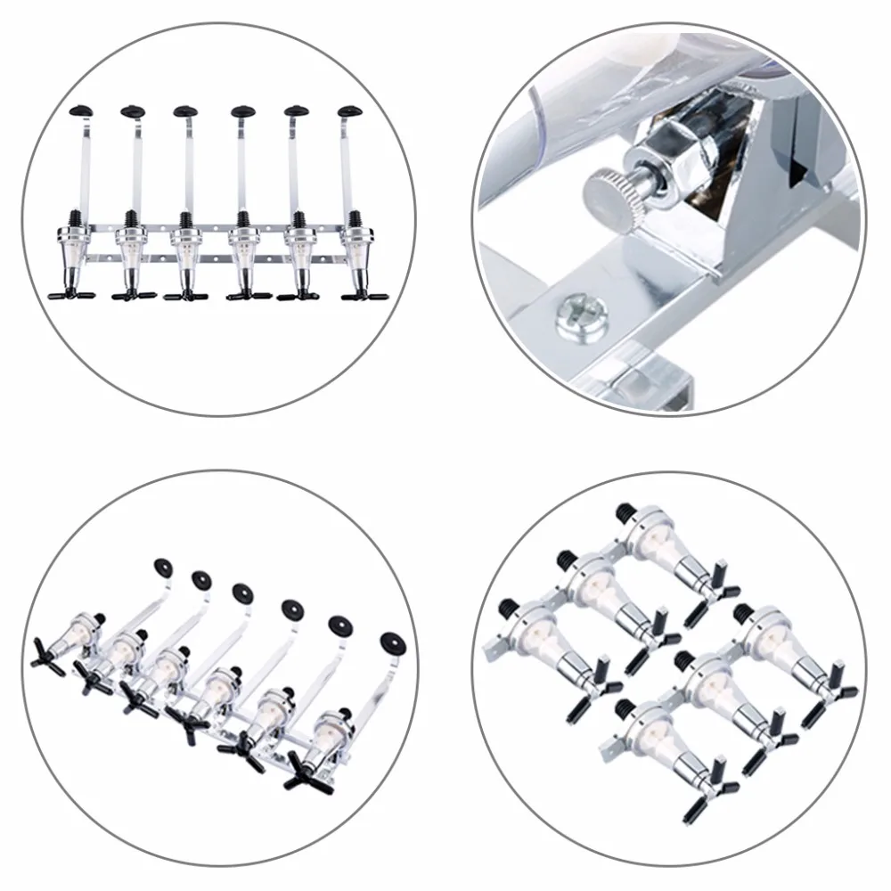 Настенный 6-станция для напитков бар-дворецкий для розлива вина Бутылка алкоголя Питьевая заливщик бар аксессуары для ванной комнаты
