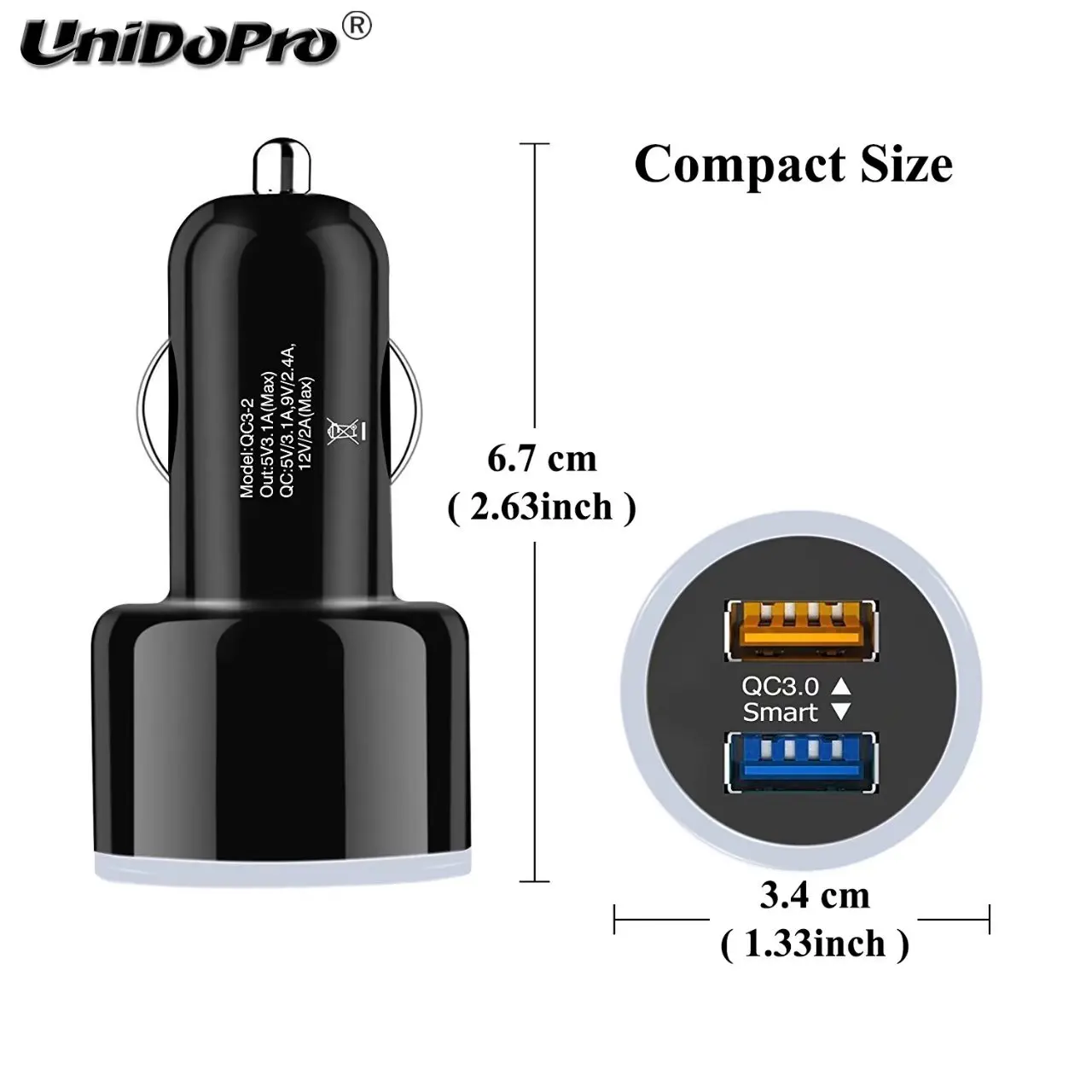 2USB Быстрая зарядка QC 3 0 35 Вт Быстрое Автомобильное зарядное устройство + фута