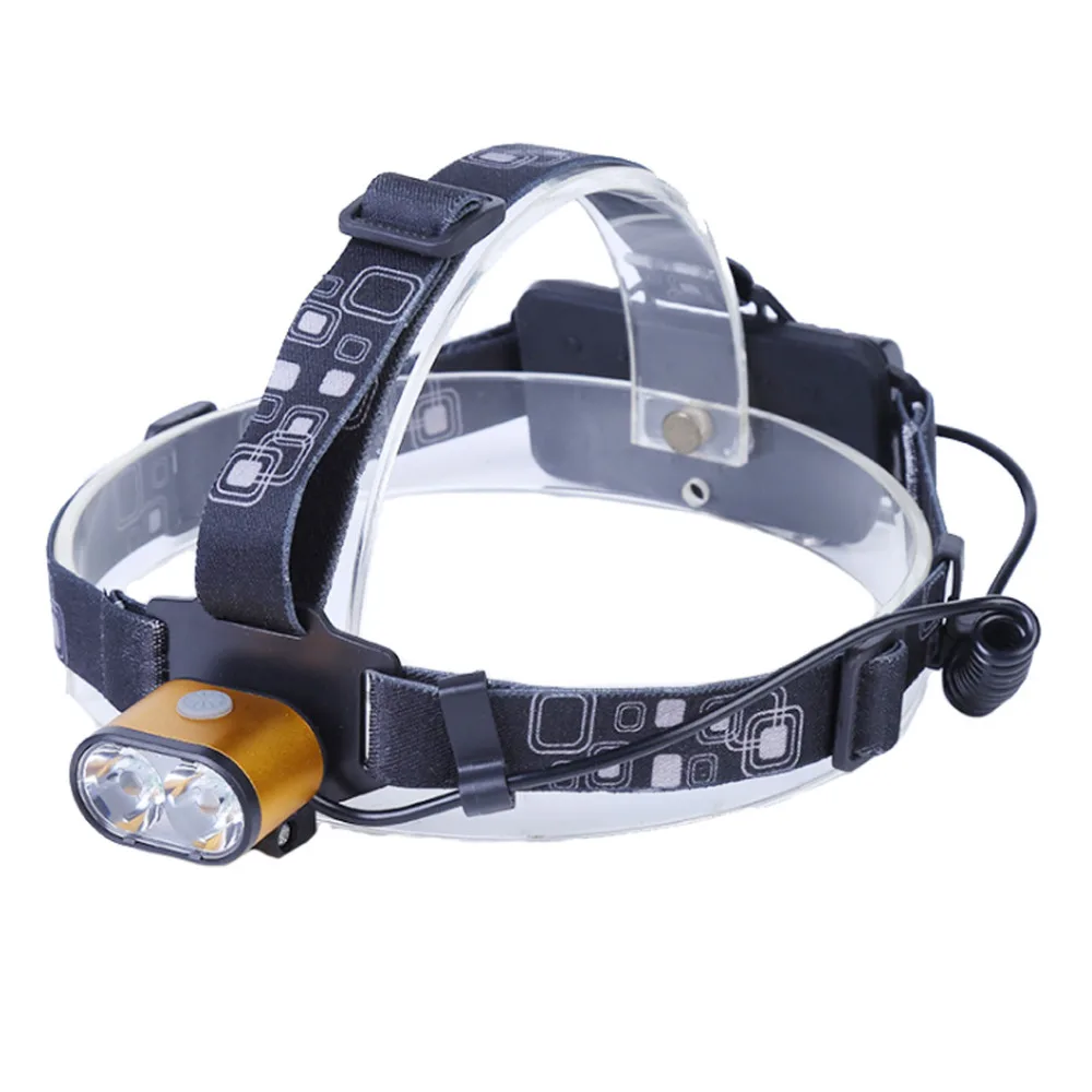 

Headlamp Flashlight USB Rechargeable Headlight 4 Modes XML 2T6 Head Torch Linterna