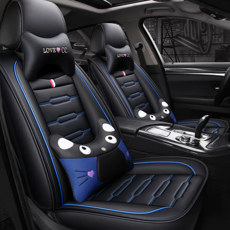 2019 новые роскошные кожаные чехлы на сиденья для Volkswagen vw passat polo golf tiguan jetta touareg