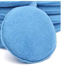 5 шт./лот автомобиля из микрофибры аппликатор для нанесения полироли полировочные губки " Диаметр с карманом