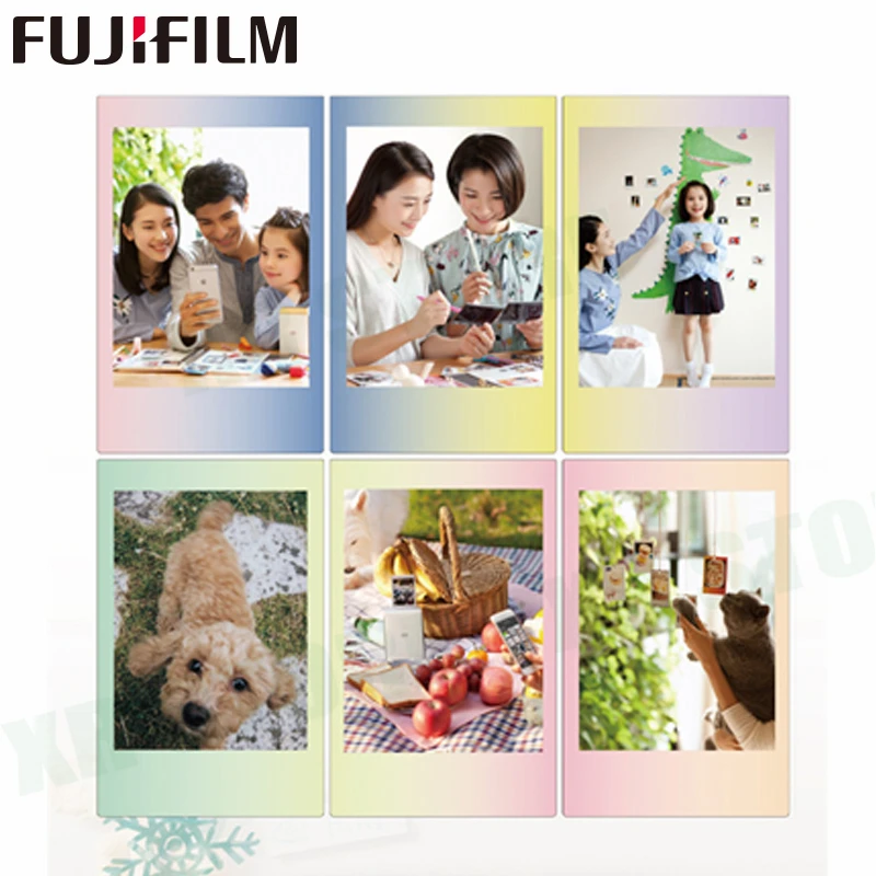 Белая пленка для Fuji Instax Мини 11 8 9 мгновенной проявки Macaroon съемки Фотобумага 10