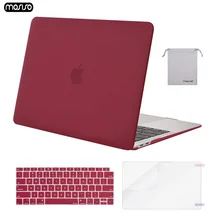 MOSISO Матовая Жесткий чехол для ноутбука чехол для MacBook Pro 13 15 Обложка Pro 13 15 с Touch Bar A1706 A1707 A1989 A1990 A1708