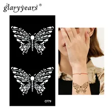 Glaryyears 1 шт хна трафарет татуировки животный узор Рисование пастой леди трафарет для боди-арта сексуальный продукт водонепроницаемый 28 дизайнов HN-CF