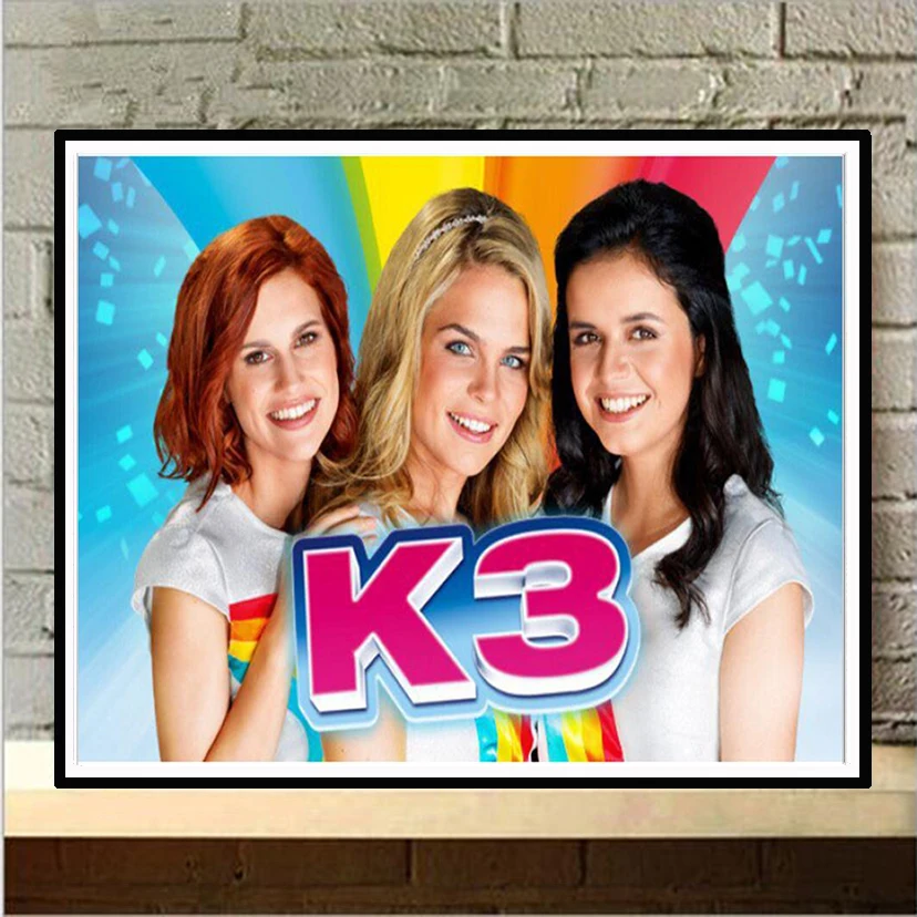

Netherland women group K3,5D Diy Diamond Painting Cross Stitch Home Decor Full Rhinestones Mosaic Diamond Embroidery NEW379