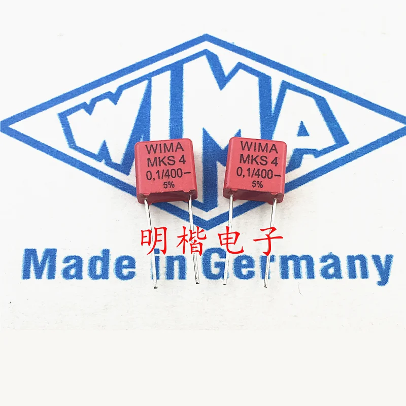 Новый немецкий конденсатор WIMA MKS4 20 шт./50 шт. 400 в 0 1 мкФ 7 5 нф шаг мм бесплатная