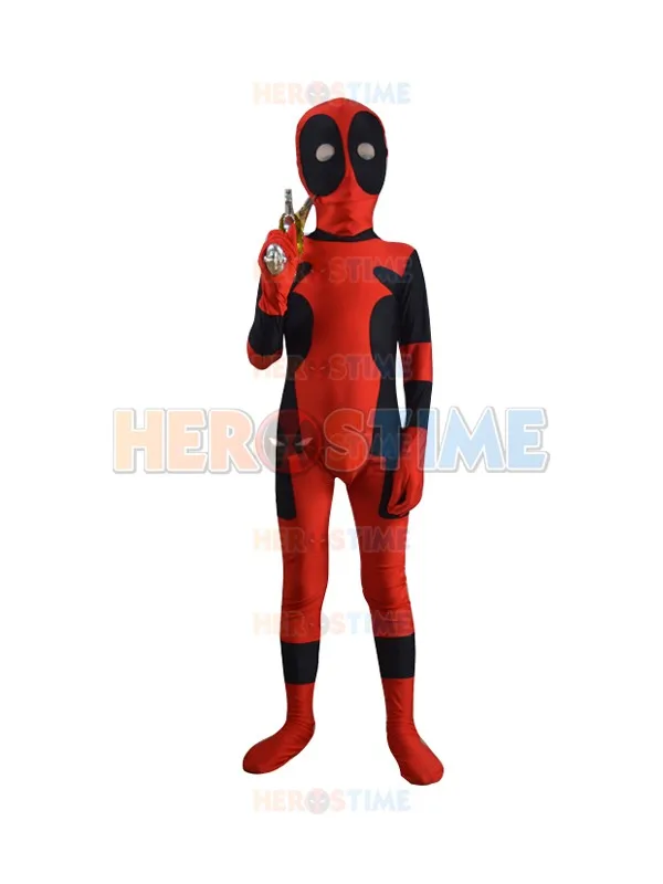 Custom Made kids Deadpool costume zentai Full Body X MEN cosplay