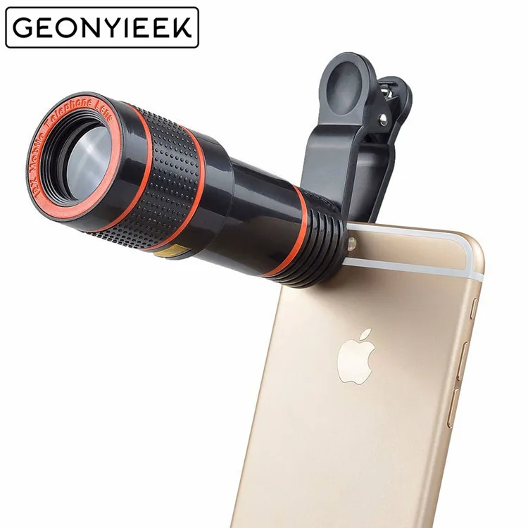 

HD 12x Optical Zoom Camera Telescope Lens With Clip For iPhone/Phone Universal lens DSLR Universal Product Mobile Phone