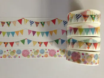 

2278 jiataihe washi tape christmas patterns case ruler foil house fabric green tape free shipping 700Rolls/ lot