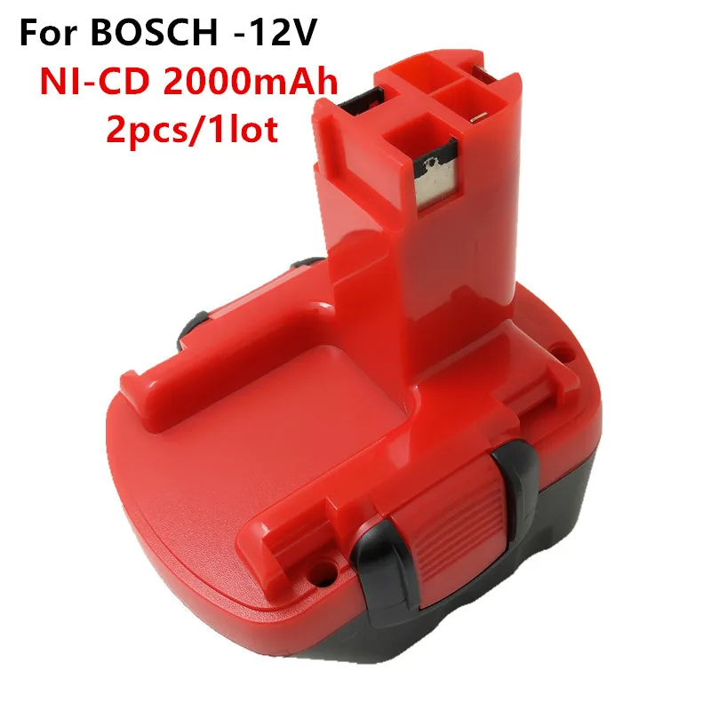 2pcs 12V 2.0AH Replacement tool battery For BOSCH GSR 12V GLI 12V AHS