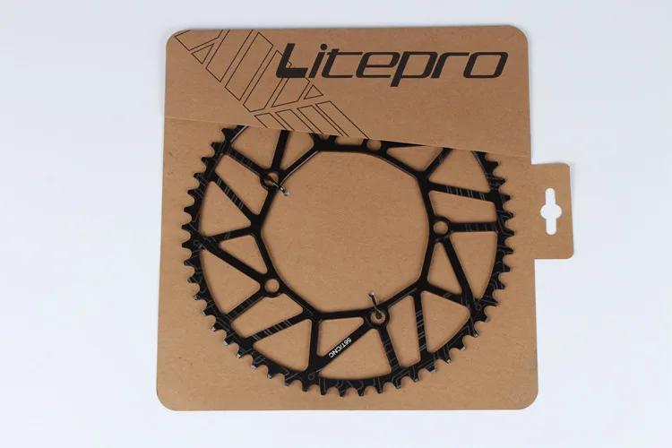Litepro 130 BCD 50 T 52 T 54 T 56 T 58 T цепное кольцо 8 9 10 скоростной полый ЧПУ сплав однодисковый цепной колесо дорожный складной велосипедный цепной круг - Цвет: 56T
