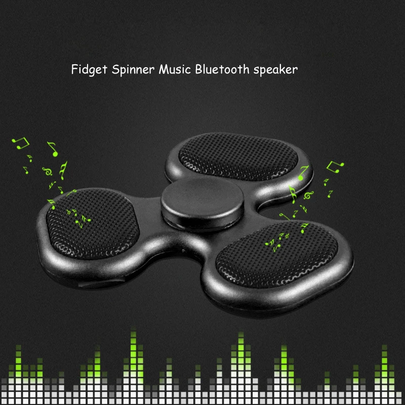 

Supology Anti Stress Cool Fidget Spinner TF Card Bluetooth Speaker EDC Toys Hand Spinner Tri Spinners For Autism and ADHD Kids