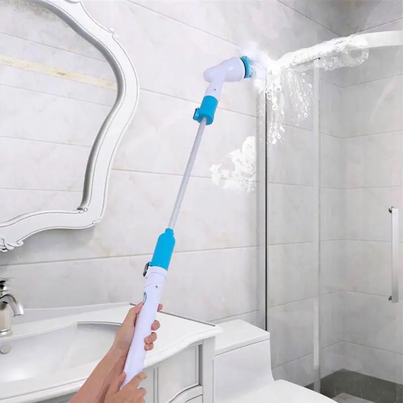 3 Pcs/set Electric Turbo Scrub Long Handle Cleaning Brush Multi