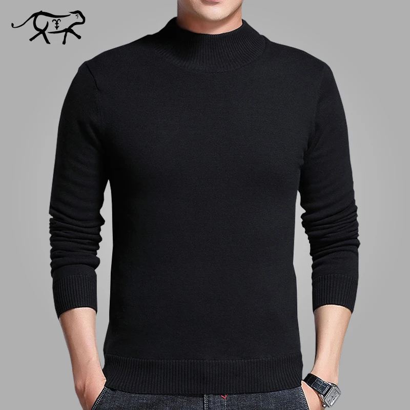 

Brand New Casual Sweater Men Pullovers Warm Autumn Fashion Style Warm Cashmere Sweater Homme Solid Slim Fit Knitwear Pull Coat