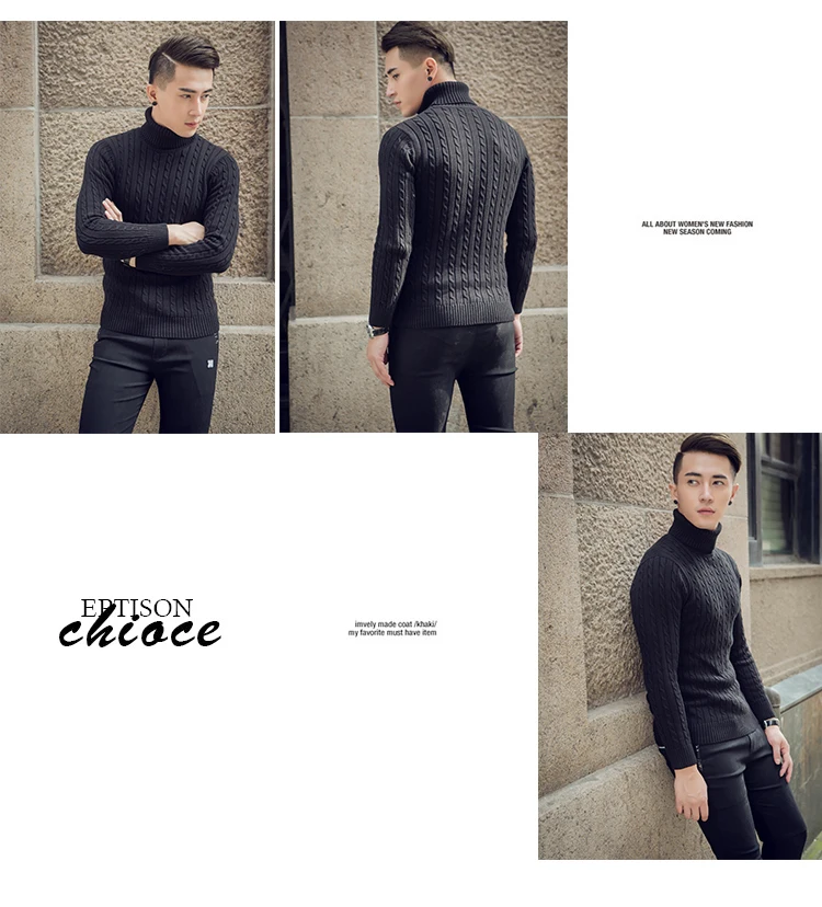 SWEATER UNISEX PRIA DAN WANITA - SWEATER RAJUT TURTLENECK BIGSIZE