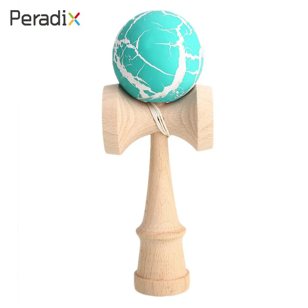 

5 Colors Wooden Crackle Matte Skill Toy Skill Ball Lightning Gift Kendama Toy Attractive Traditional Toy kids children gift