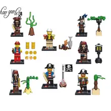 80 шт./партия Пираты Карибского моря фигурки строительные кубики, детские игрушки подарки совместимые Пираты