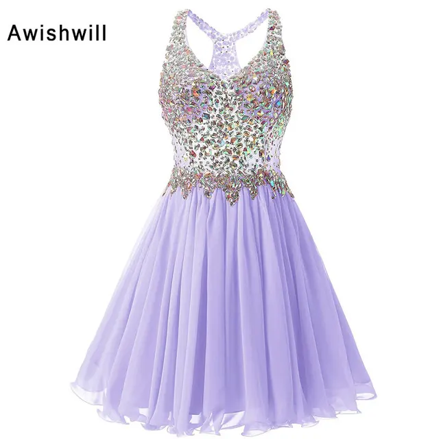 Short Purple Prom Dresses 2018