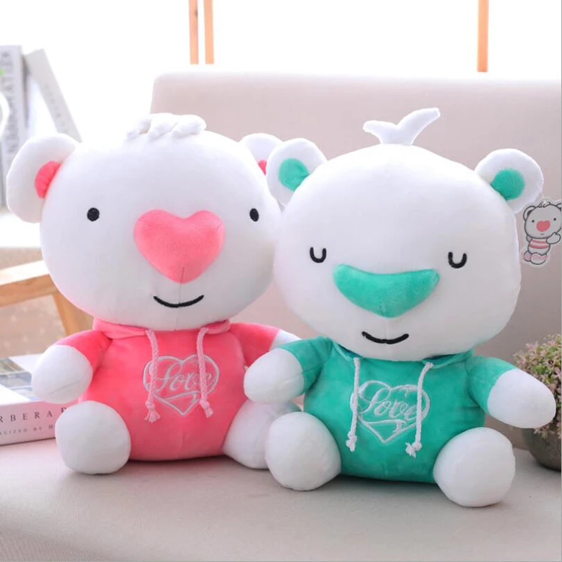 

New Arrival Lovely Bear Short Plush Toy Stuffed Animal Plush Doll Birthday Gift Send to Children