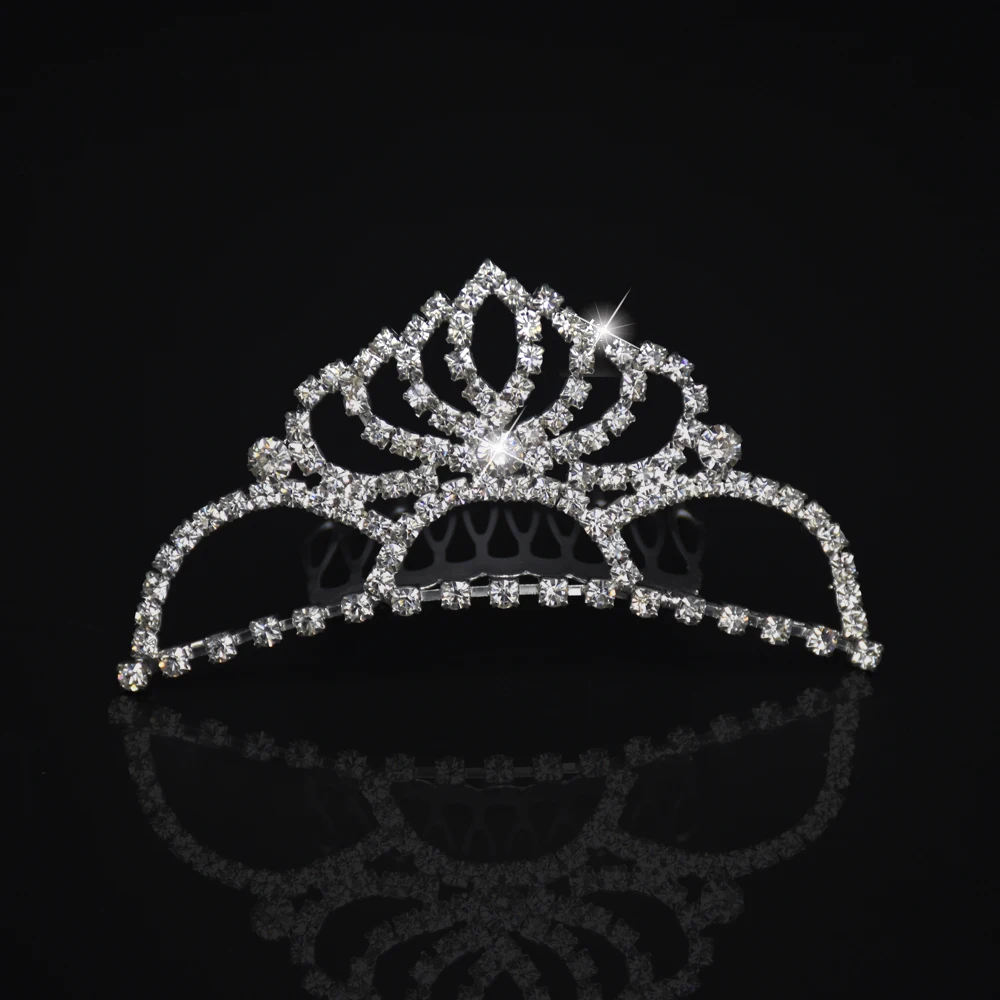 Buy Delicate Princess Tiara Shape Imitated Sliver