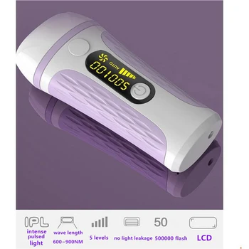 

Personal Care IPL Permanent Hair Removal Tool Painless Hair Removing Beauty Machine Shaving Epilator Kits 500,000 Pulses Household Device for Whole Body
