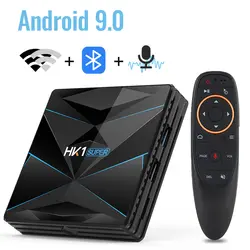 HK1 супер Android 9,0 Smart tv BOX Google Assistant RK3318 4 K 3D Utral HD 4G 64G tv Wifi Play Store Бесплатные приложения быстрый набор верхней коробки