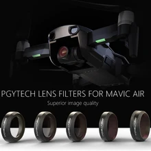 In Stock PGYTECH NEW Filter For DJI MAVIC Air Lens Filters UV CPL ND4 ND8 ND16 ND32 Filter kit MAVIC Air Drone Camera Accessory