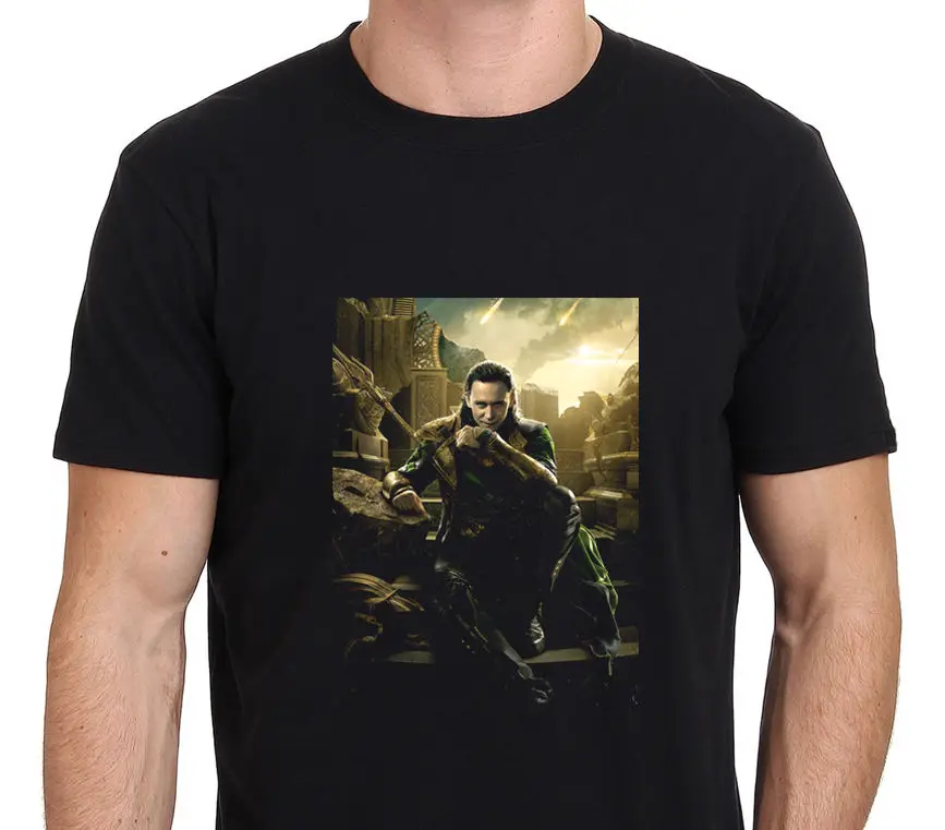 

LOKI Tom Hiddleston Men's Black T-Shirt Size S-to-XXXLMen's T-Shirt New