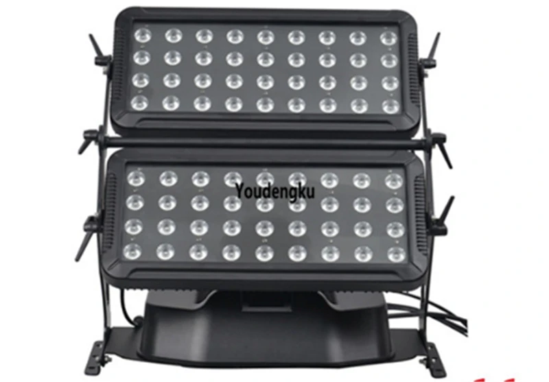 Outdoor City Color LED Flood light 72x18W RGBWA UV 6in1 Double   heads Waterproof LED Wall Washer Light