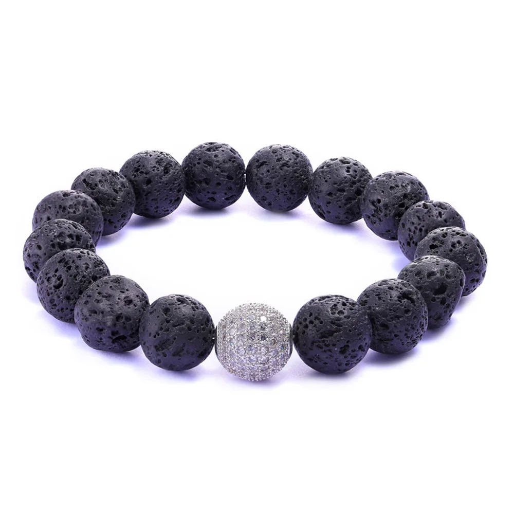 JUWANG-Wholesale-Bracelet-Black-Volcanic-Lava-Stone-12mm-White-Beaded-For-Men-Bracelets-Fashion-Jewelry