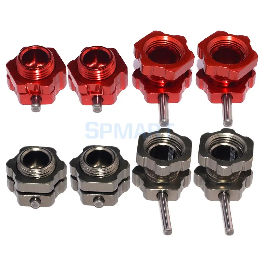 1 Set Aluminum 17mm Wheel Hex Hub Drive Adapter for 1/8 HPI HSP RC Car
