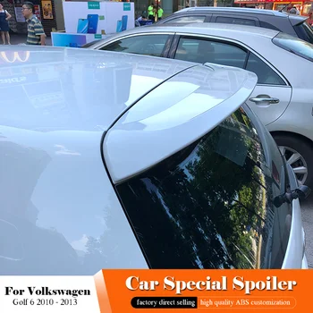 

For Volkswagen Golf 6 2010 to 2013 Car Spoiler ABS Plastic Material Unpainted Color Rear Trunk Wing Lip Spoiler Car Accessories
