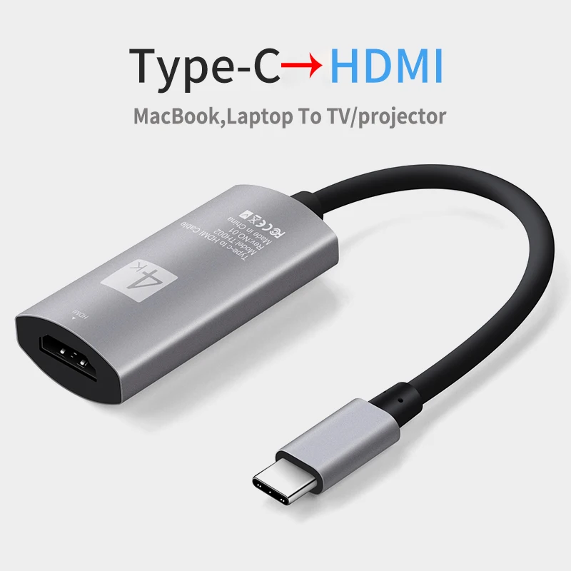 

Mini Typc-C To 4K HDMI Cable Adapter For Huawei MateBook Portable Adapter Convenient Type-C To HDMI 4K 1080P Ultra Clear Scence