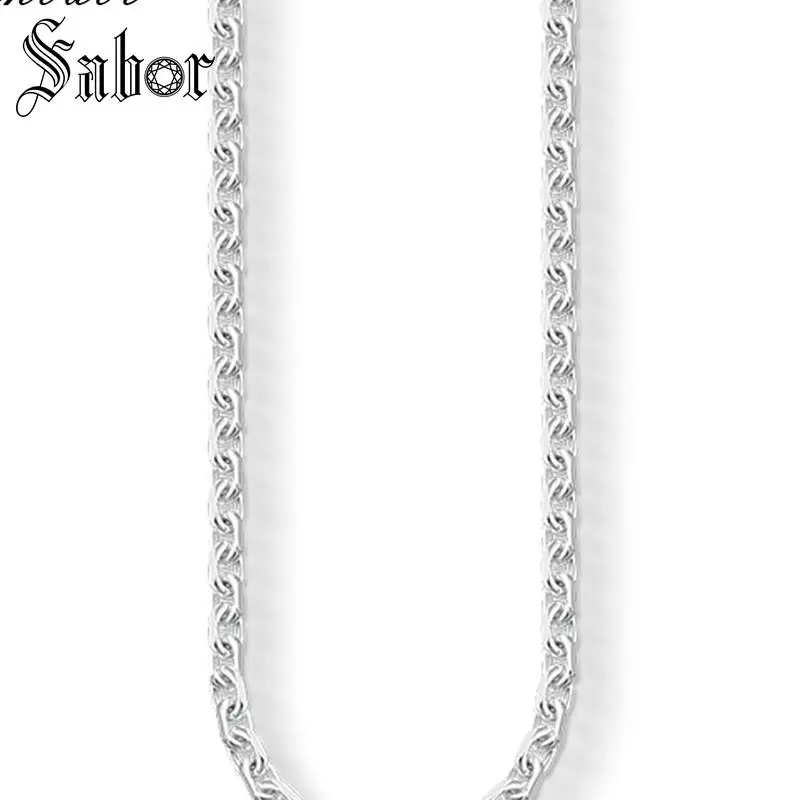 

Chain Wide Anchor Link Clasp Gift For Women & Men, Female Jewelry 925 Sterling Silver Fashion Jewelry thomas