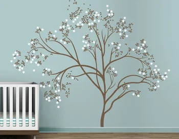 

Blossom Tree Extra Large Wall Decal Japanese Cherry Blossom Tree Decal For Kids Baby Nursery Rooms Vinyl Wall Stickers Art A231
