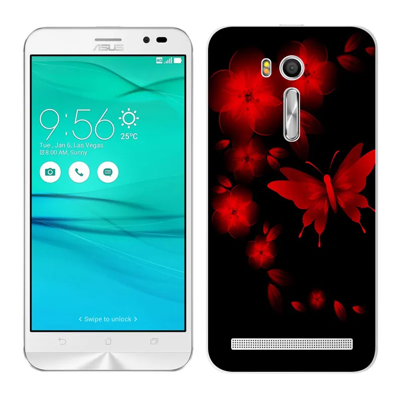 Чехол для Asus Zenfone Go ZB552KL мягкие чехлы из ТПУ силиконовые сумки с рисунком