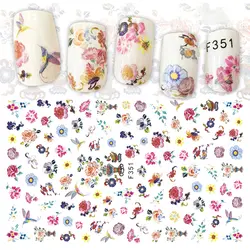 Multi-pattern ногтей Книги по искусству цветочный Стикеры Для женщин ногтем Маникюр DIY Наклейка Декор