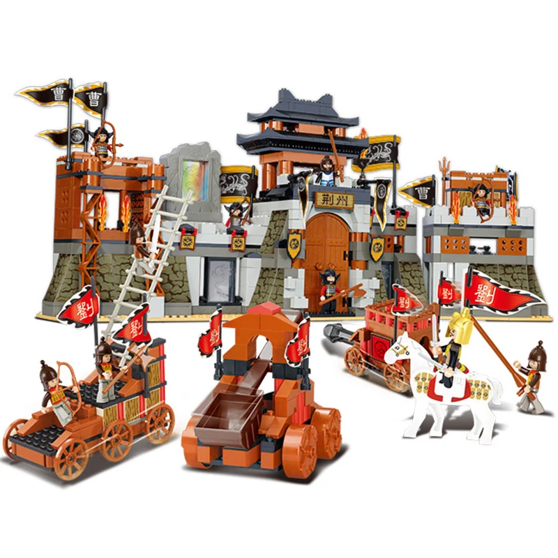 

846PCS Wise Jingjing Three Kingdoms Castle War Series Compatible Bricks For Kids Educational Model Building Blocks Toys