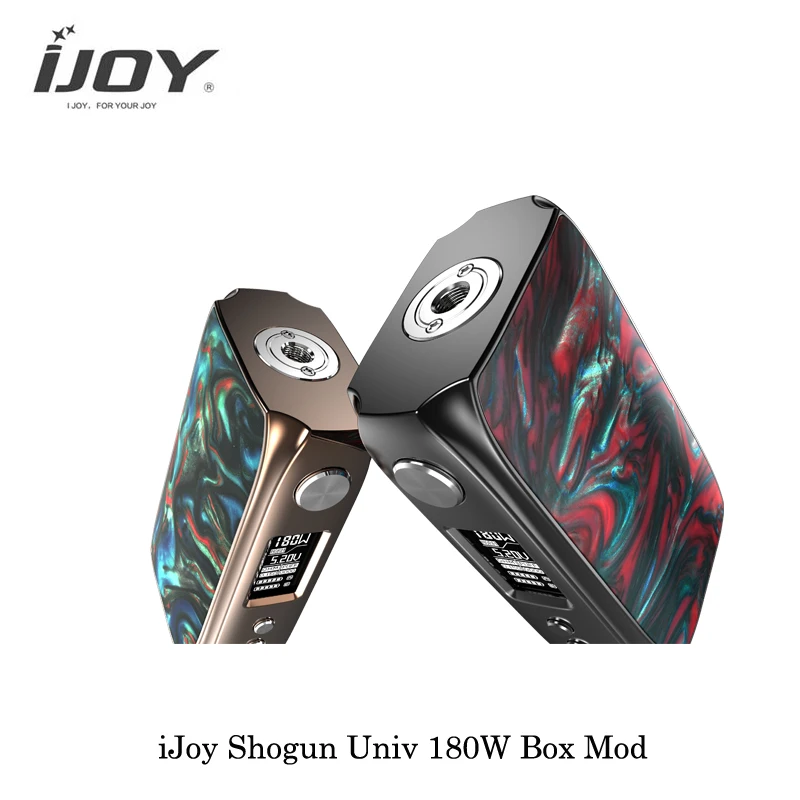  In Stock iJoy Shogun Univ 180W Box Mod Powered By Dual 18650 Battery UNIV Chip-Set Mod Box electron