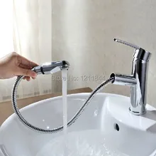 Латунь делюкс выдвижных распылителей кухня кран смеситель, Вытащить распылитель кухня кран