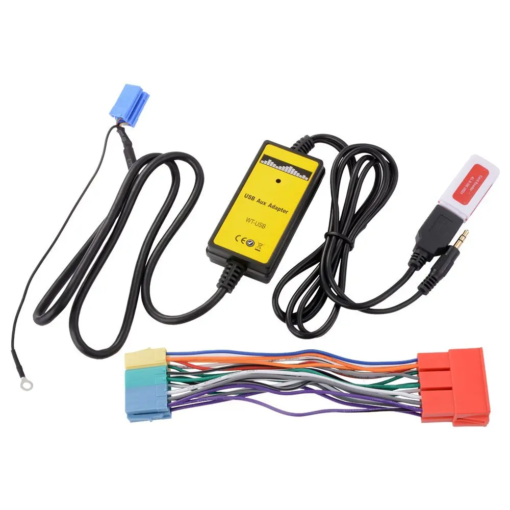 

Car Audio CD MP3 Player USB Interface AUX Input Adapter with Card Reader + 20Pin Cable for Audi A2 A4 A6 A8 AllRoad DY215