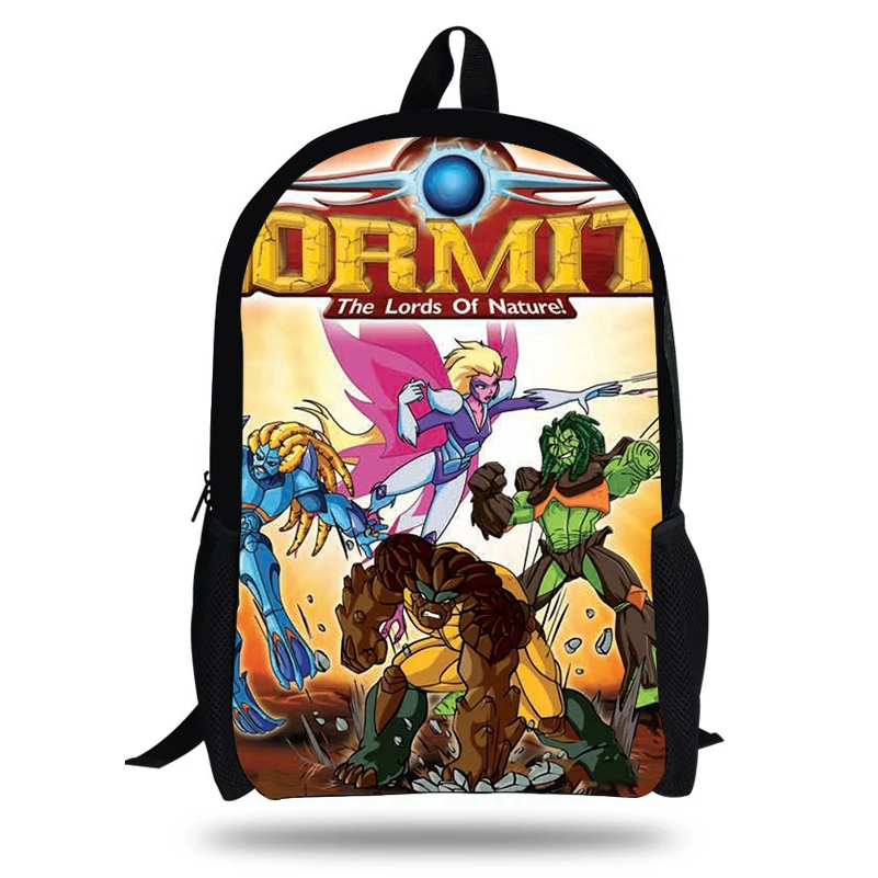 

16inch New Arrivals Cartoon Gormiti Design Printing Children School Bags Boys Teenage Girls Casual Daily laptop Backpacks