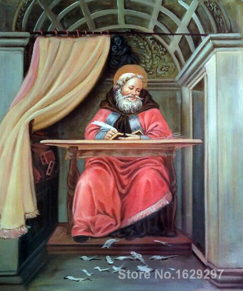 

Portrait art abstract St. Augustine in his cell by Sandro Botticelli High quality Handmade