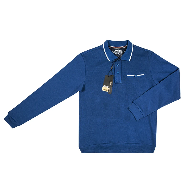 Reach Mens Polo Shirt Brands 2018 Male Long Sleeve Fashion Casual Slim Polka Dot Pocket Button