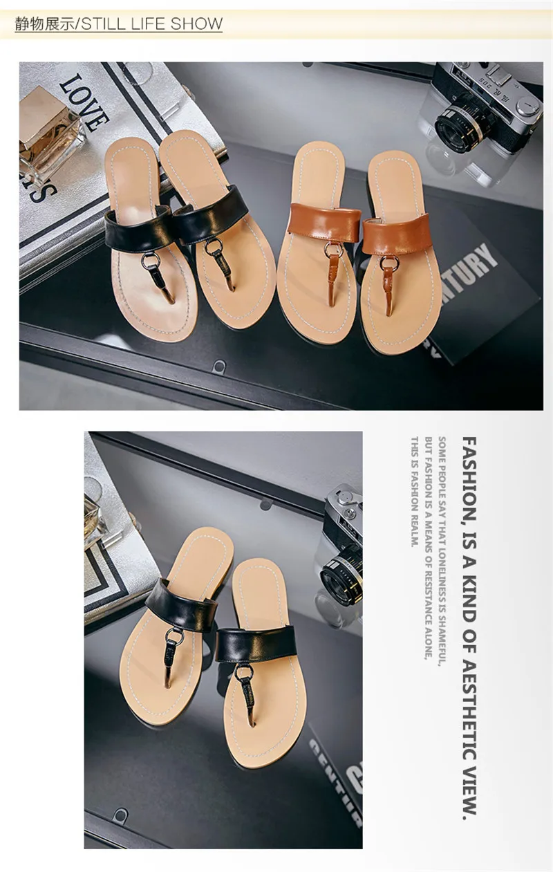 RYVBA/женские черные сандалии из натуральной кожи; женская летняя обувь на плоской подошве; сандалии-гладиаторы; sandalias mujer femme; коллекция года; шлепанцы